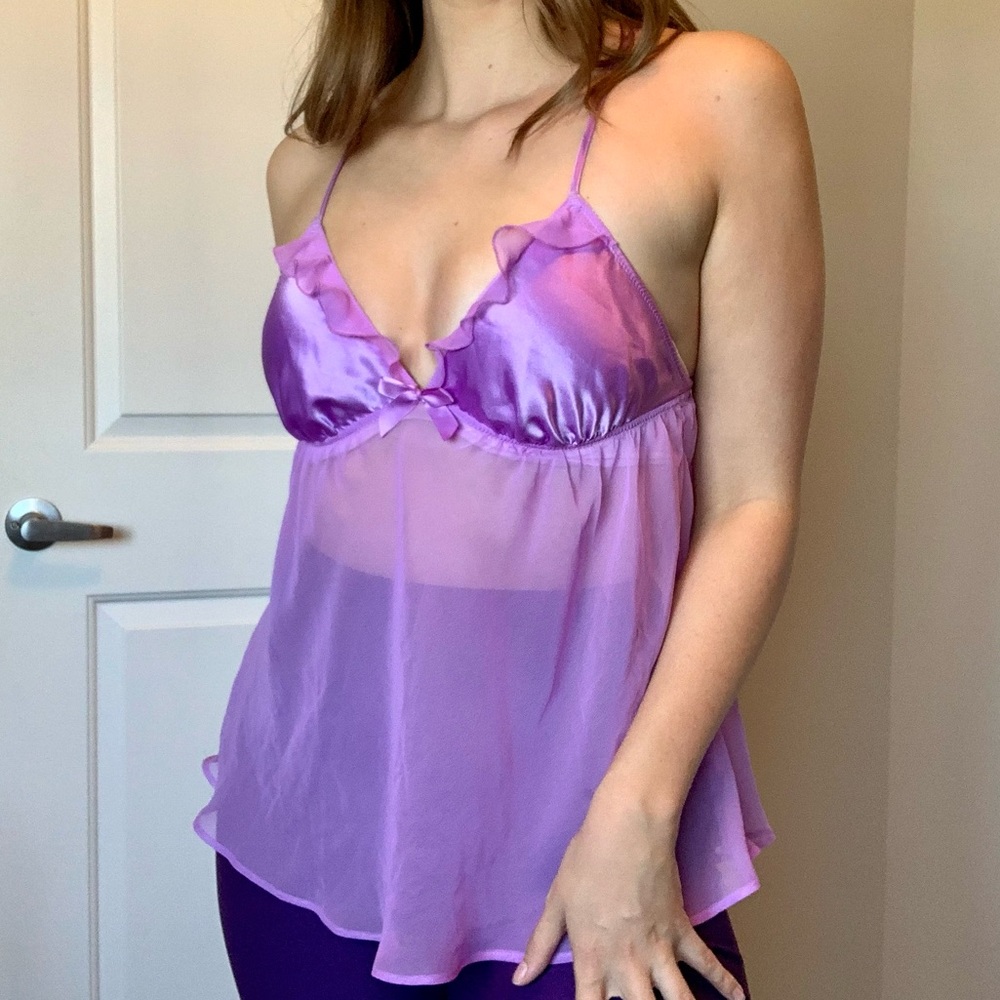 La Senza Purple Babydoll Top
